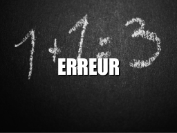 Erreur